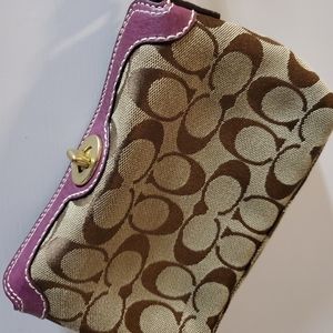 Authentic coach wristlet